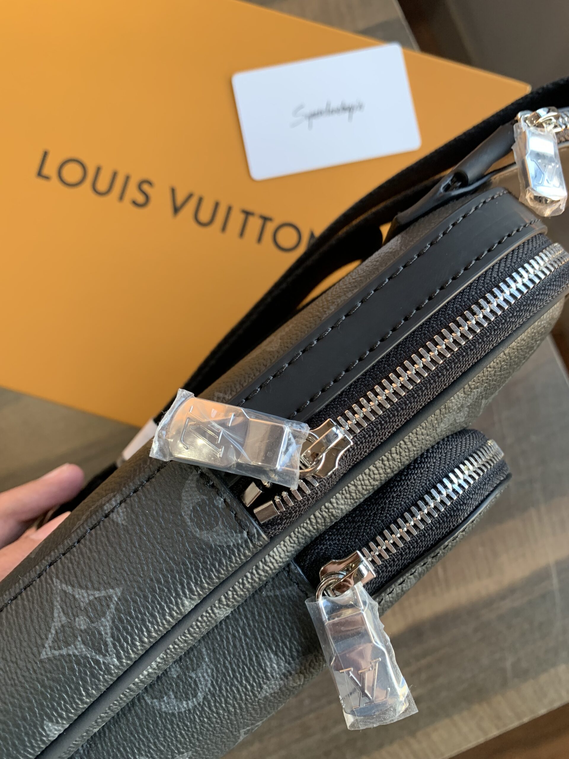LV Monogram Eclipse Canvas Avenue Slingbag PM high quality clone - Image 6