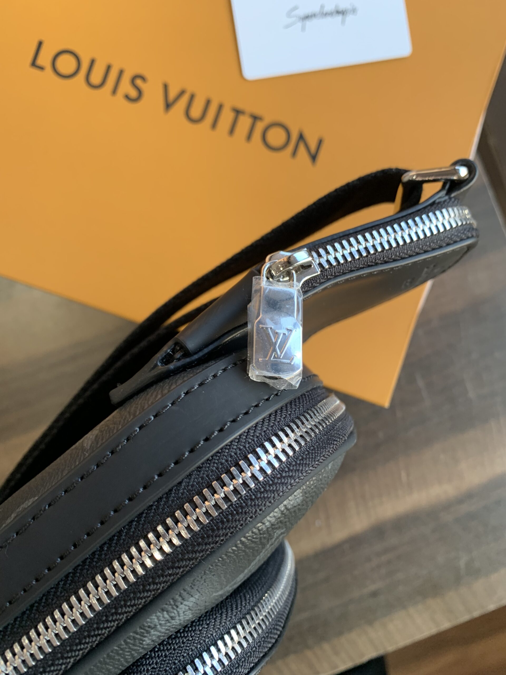 LV Monogram Eclipse Canvas Avenue Slingbag PM high quality clone - Image 5