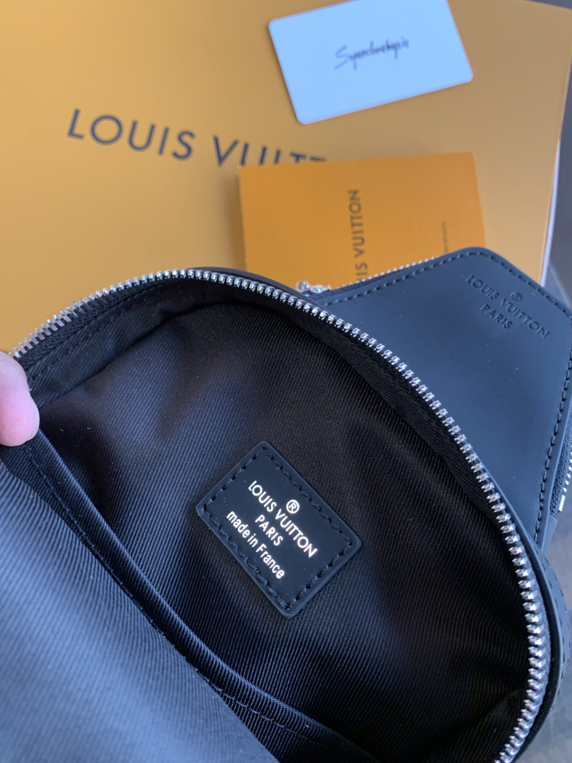 LV Monogram Eclipse Canvas Avenue Slingbag PM high quality clone - Image 2