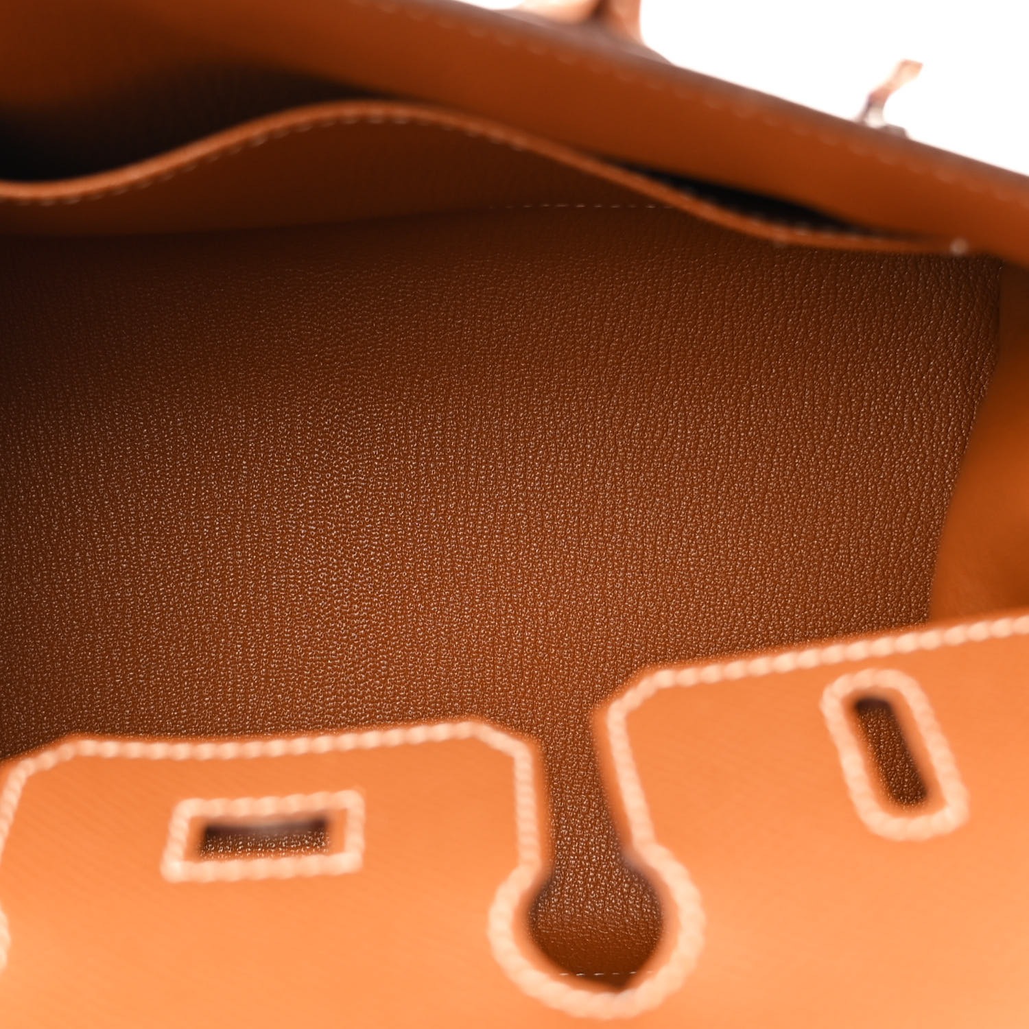 Hermes Birkin Epsom Gold Fully Hand Made 1:1 Replica Handbag Store Clone Bag - Image 15