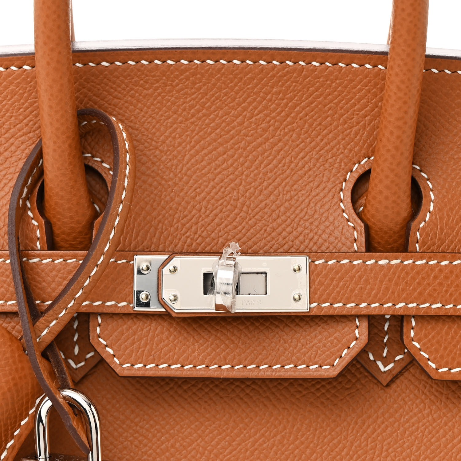 Hermes Birkin Epsom Gold Fully Hand Made 1:1 Replica Handbag Store Clone Bag - Image 8