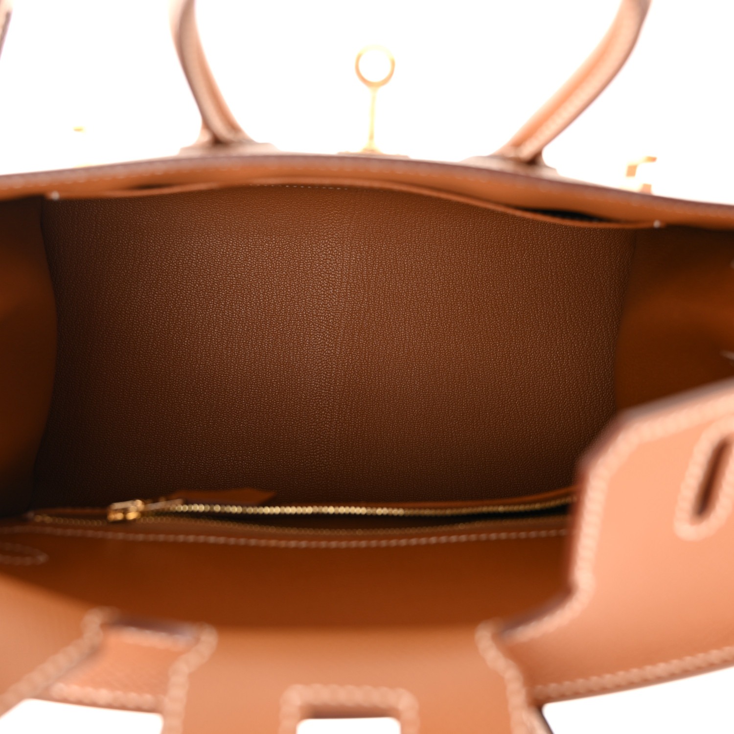 Hermes Birkin Epsom Gold Fully Hand Made 1:1 Replica Handbag Store Clone Bag - Image 4