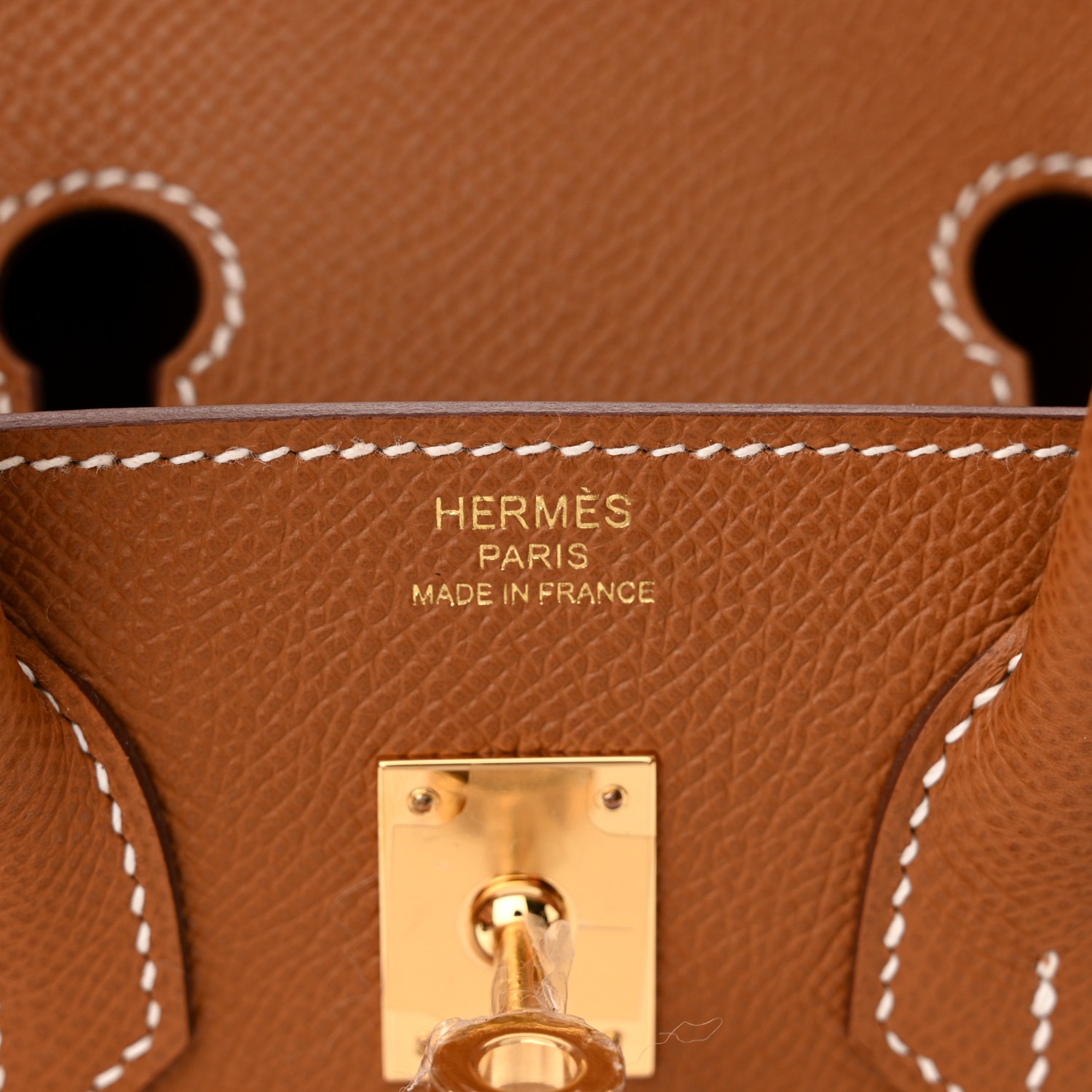 Hermes Birkin Epsom Gold Fully Hand Made 1:1 Replica Handbag Store Clone Bag - Image 5
