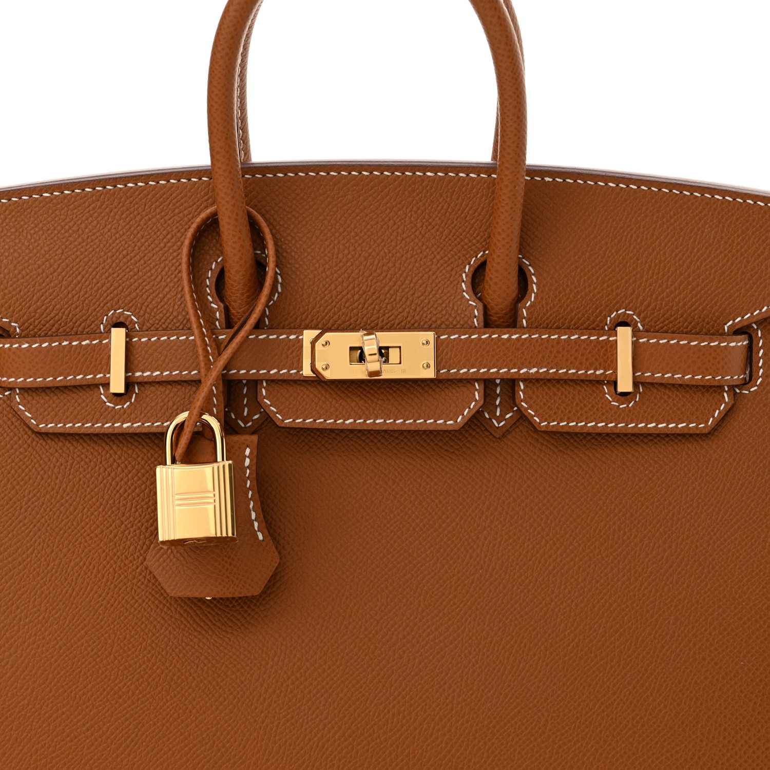 Hermes Birkin Epsom Gold Fully Hand Made 1:1 Replica Handbag Store Clone Bag - Image 6