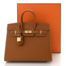 Replica Handbag Store Clone Fake Hermes Birkin 25 Epsom Gold On Gold Hardware bag for sale