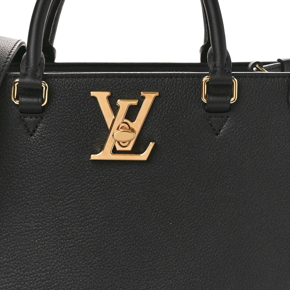 Luxury Superfake Handbags – LV Black Lock & Go Tote PM - Image 6