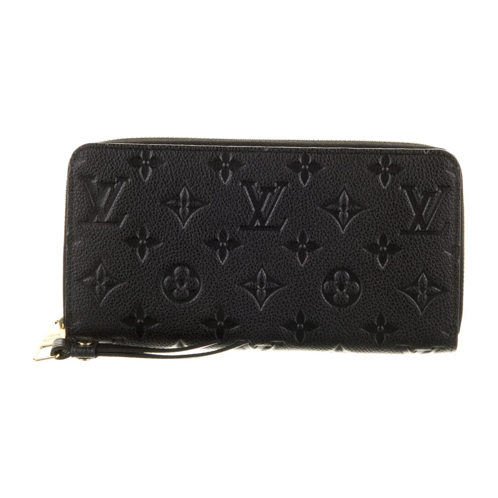 Superclone Louis Vuitton Black Zippy Wallet with Gold Details - Image 3
