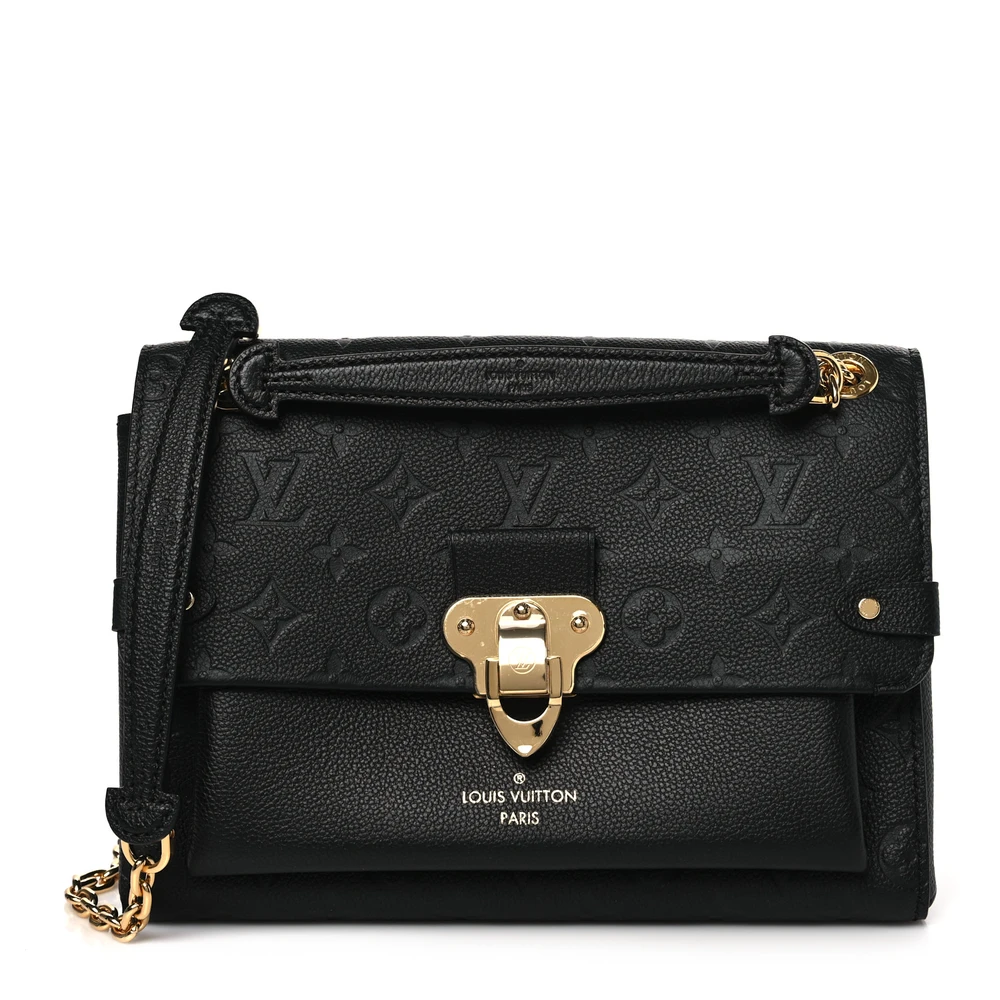 Best Fake Quality Louis Vuitton Black Empreinte Leather Vavin PM