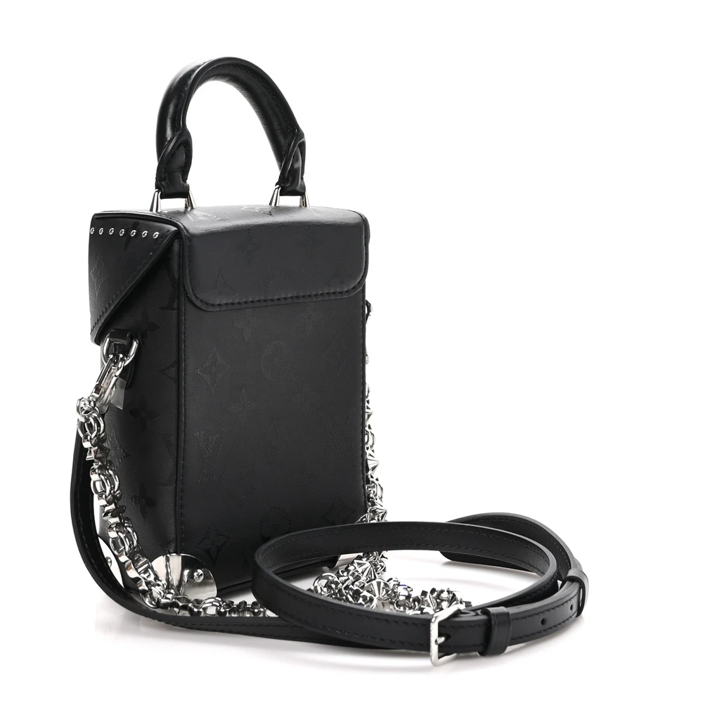 Louis Vuitton Black Monogram Calfskin Leather Camera Box PM Replica - Image 7