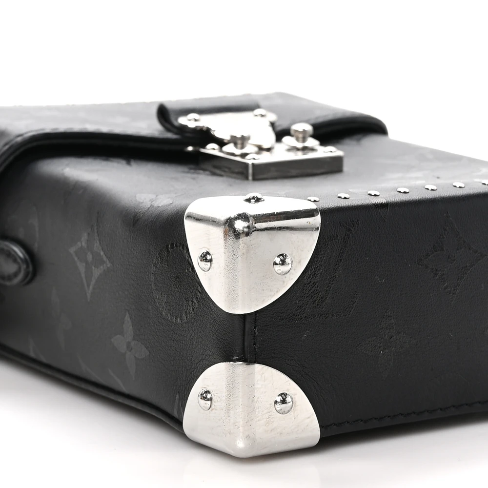 Louis Vuitton Black Monogram Calfskin Leather Camera Box PM Replica - Image 3