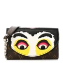 Replica Louis Vuitton Kabuki Chain Wallet with Silver Hardware