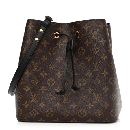 Best Replica Louis Vuitton Black Monogram Canvas Neonoe MM Handbag