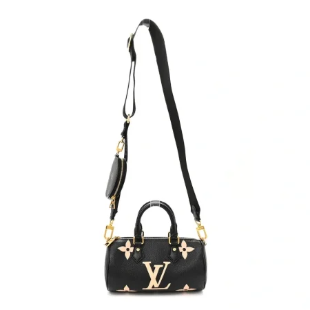 Superfake Louis Vuitton Black Beige Papillon BB Replica Handbag