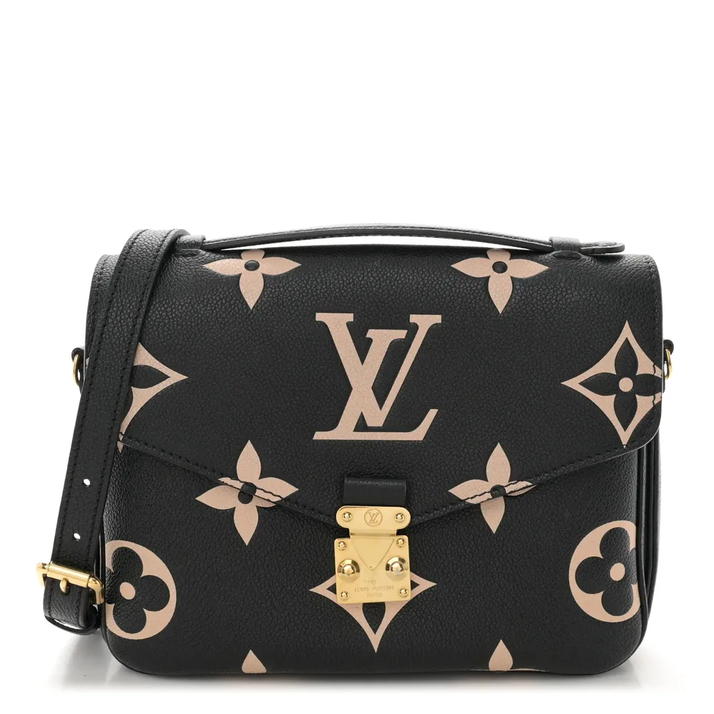 Superfake Louis Vuitton Black Beige Monogram Empreinte Bag