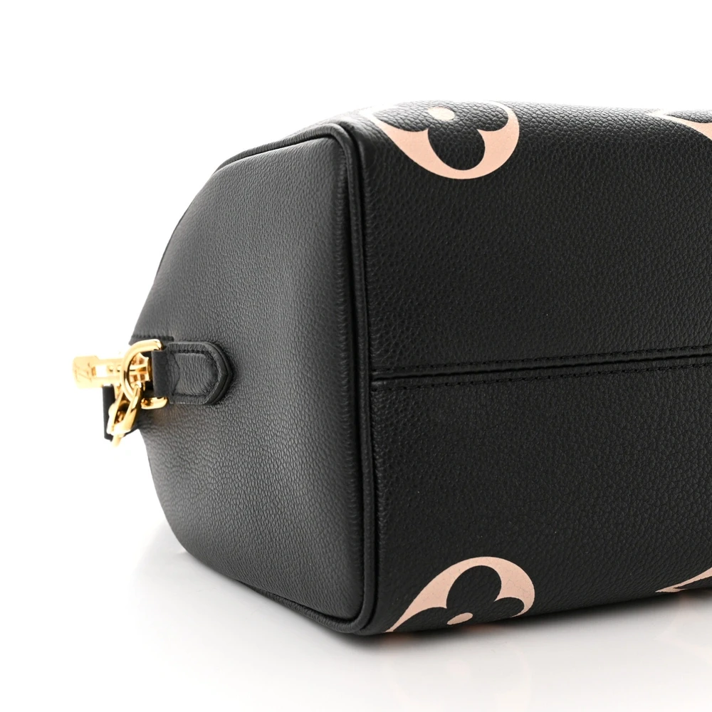 Empreinte Monogram Giant Speedy Bandouliere 25 in Black and Beige - Image 2