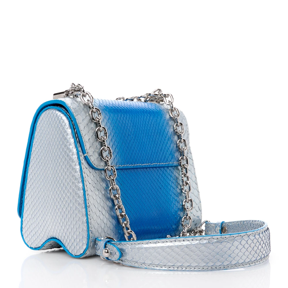 Louis Vuitton Replica Twist Bag PM – Blue Silver Monogram Design - Image 8