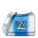 Louis Vuitton Replica Twist Bag PM – Blue Silver Monogram Design