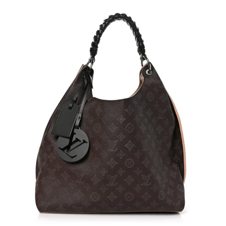 Louis Vuitton Mahina Carmel Hobo in Chocolate