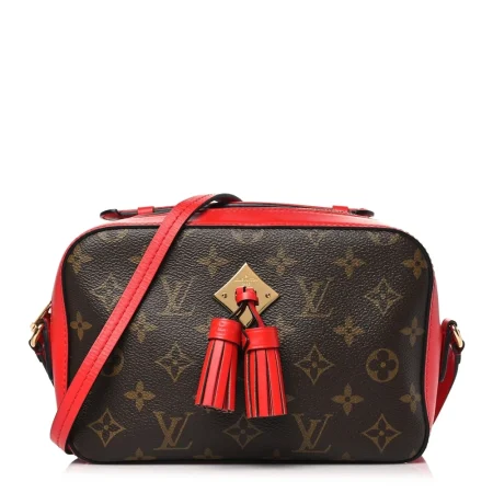Replica Louis Vuitton Coquelicot Saintonge PM with Gold Hardware