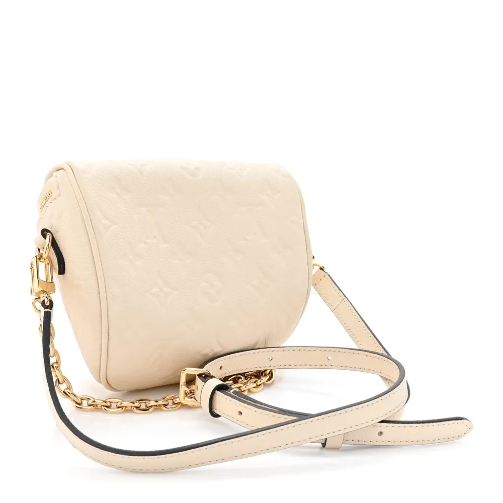 Replica Louis Vuitton Mini Bumbag in Cream Empreinte Leather - Image 5
