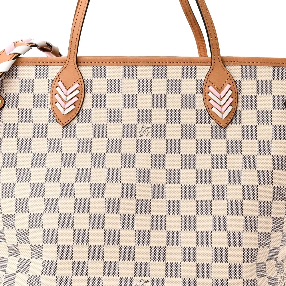 Superfake Louis Vuitton Handbags – Damier Azur Braided Neverfull MM - Image 5