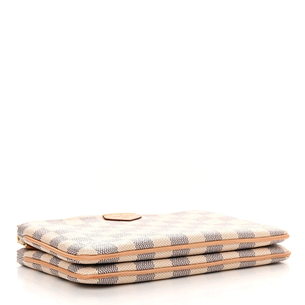 Superfake Handbags – LV Damier Azur Double Zip Pochette PM - Image 6