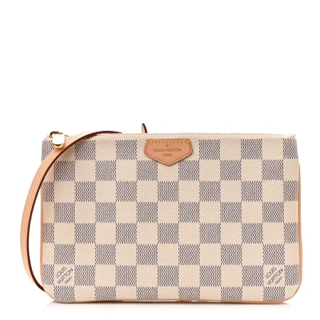 Superfake Handbags – LV Damier Azur Double Zip Pochette PM