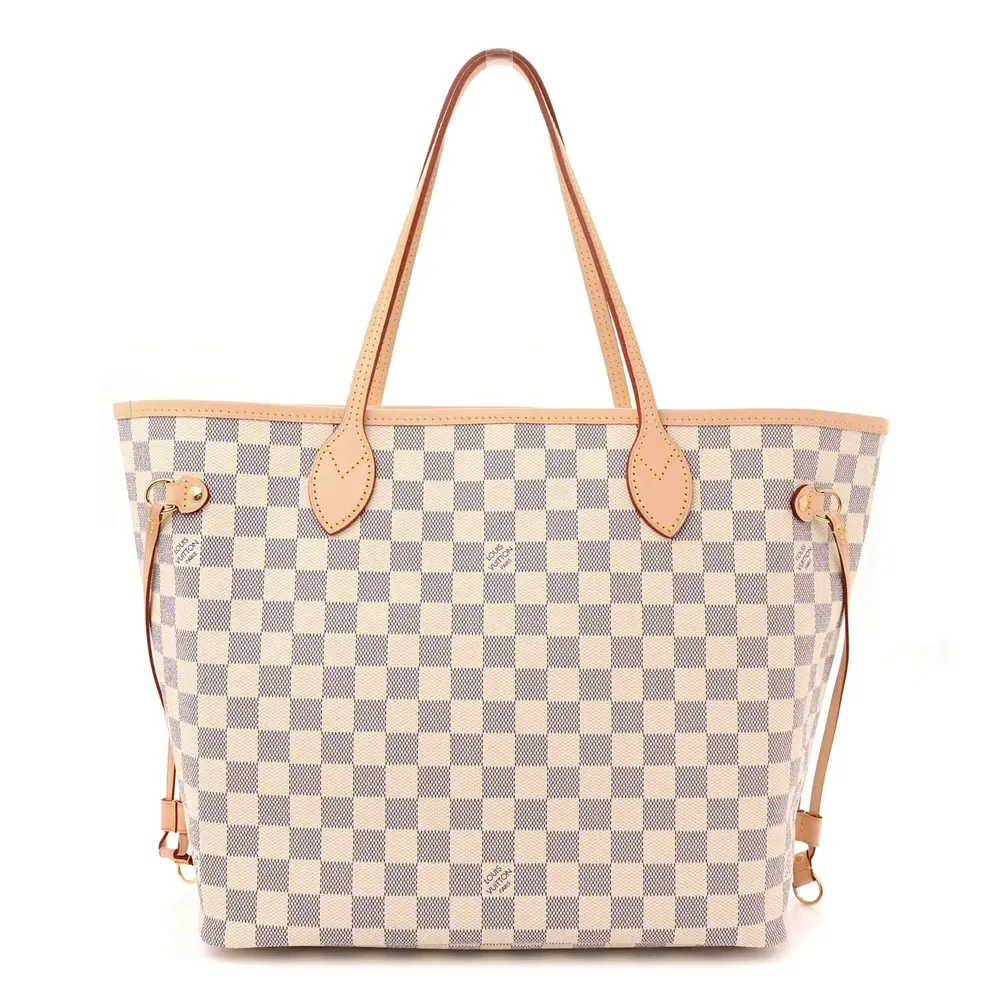 Shop Mirror Quality Louis Vuitton Neverfull Damier Azur Replica MM
