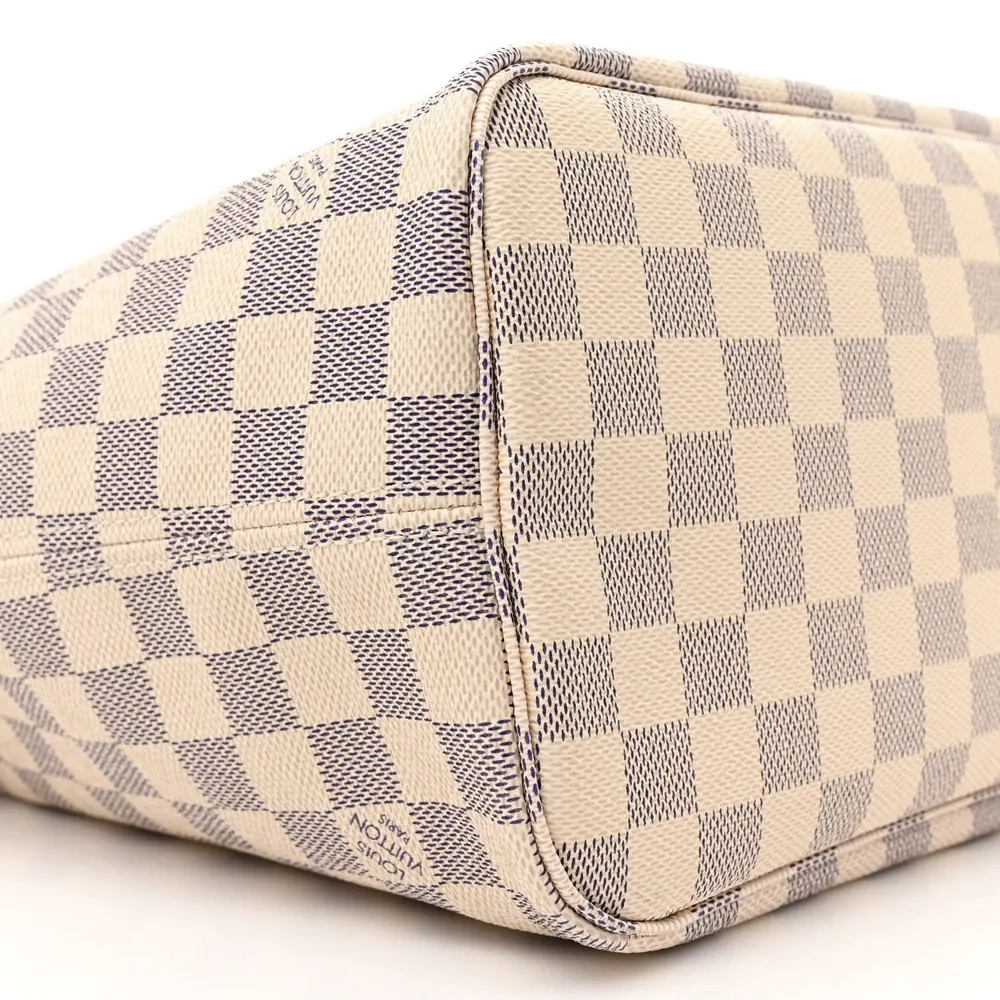 Shop Mirror Quality Louis Vuitton Neverfull Damier Azur Replica MM - Image 5