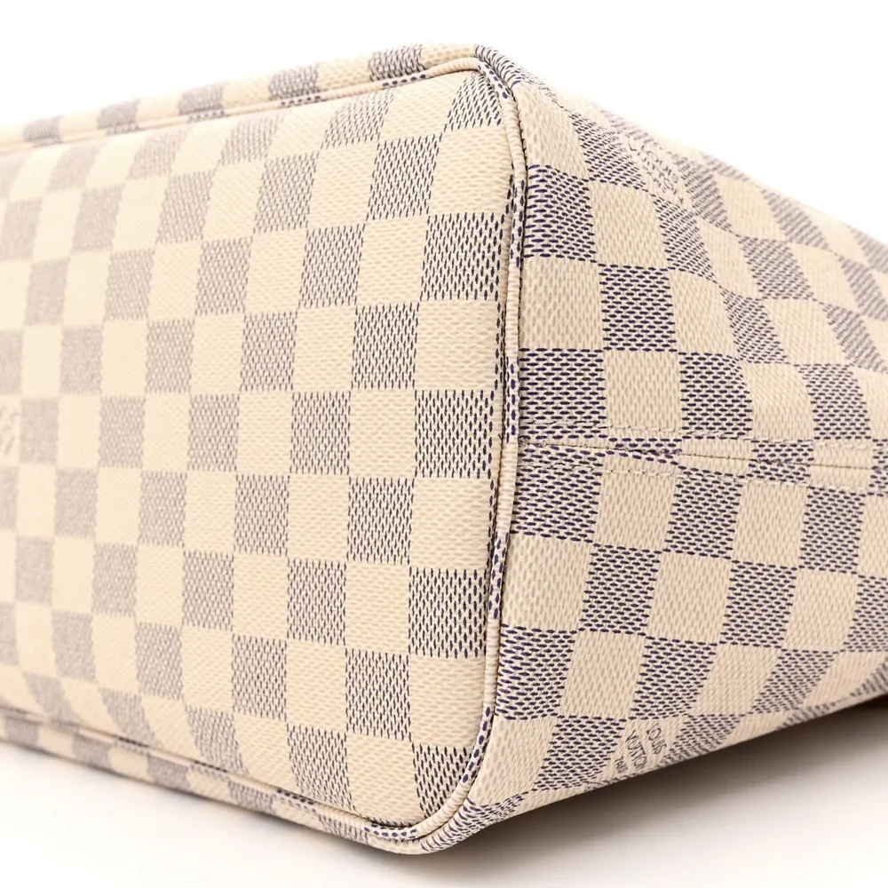 Shop Mirror Quality Louis Vuitton Neverfull Damier Azur Replica MM - Image 6