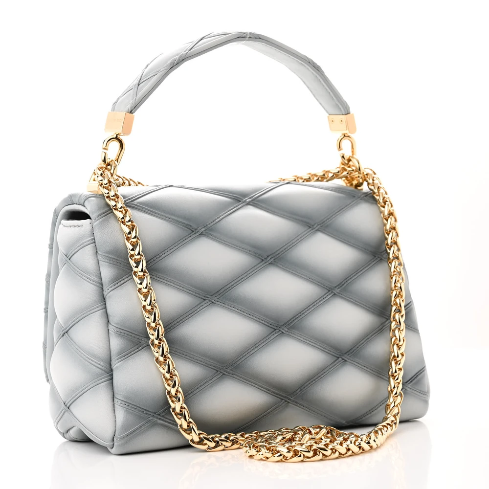 Louis Vuitton Ecume Grey 14 MM Leather Replica Handbags - Image 8