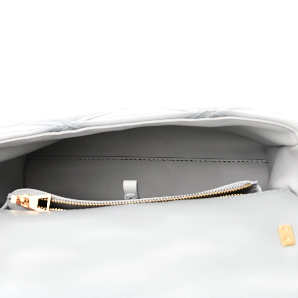 Louis Vuitton Ecume Grey 14 MM Leather Replica Handbags - Image 5