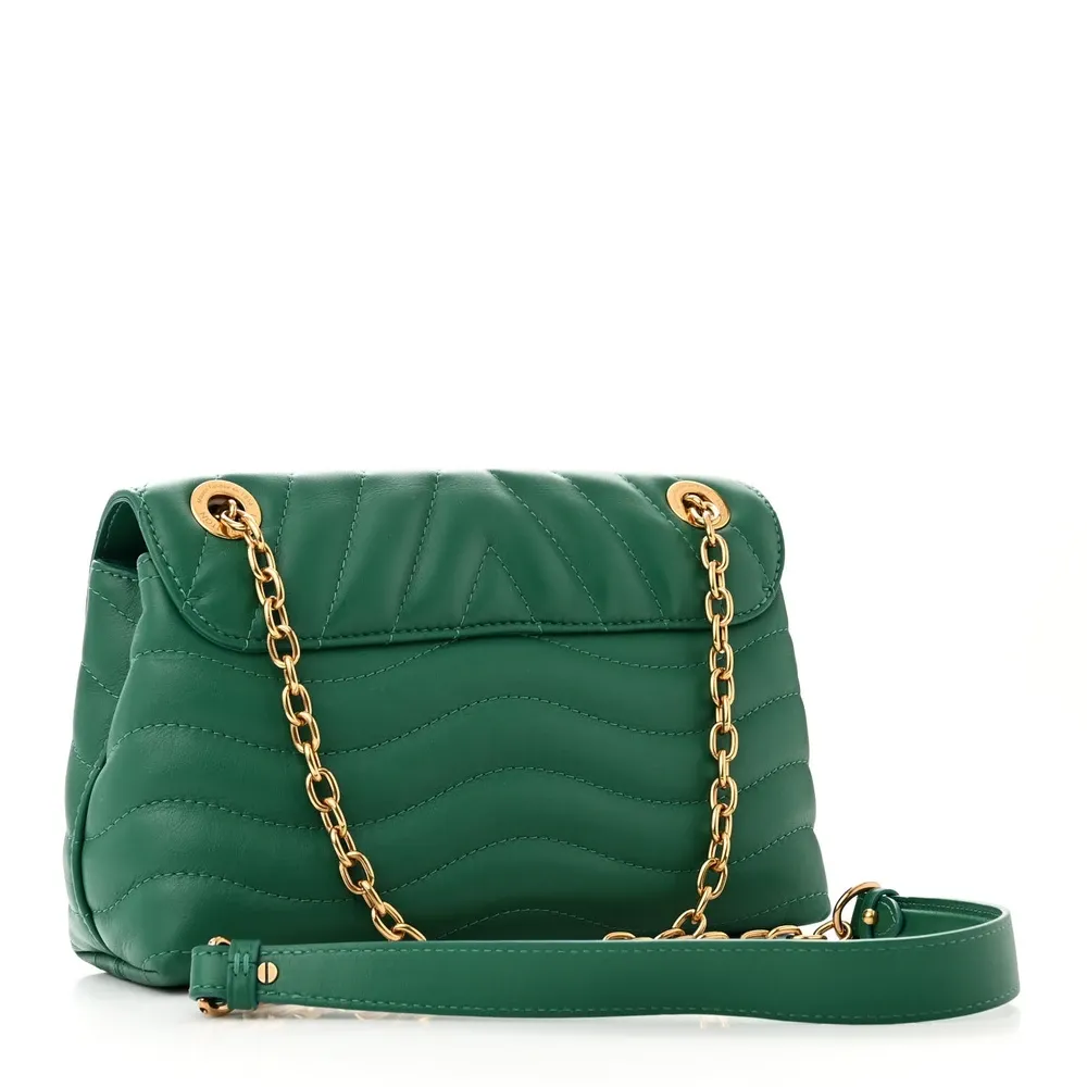 Superfake Louis Vuitton Emerald Leather Chain Bag - Image 8