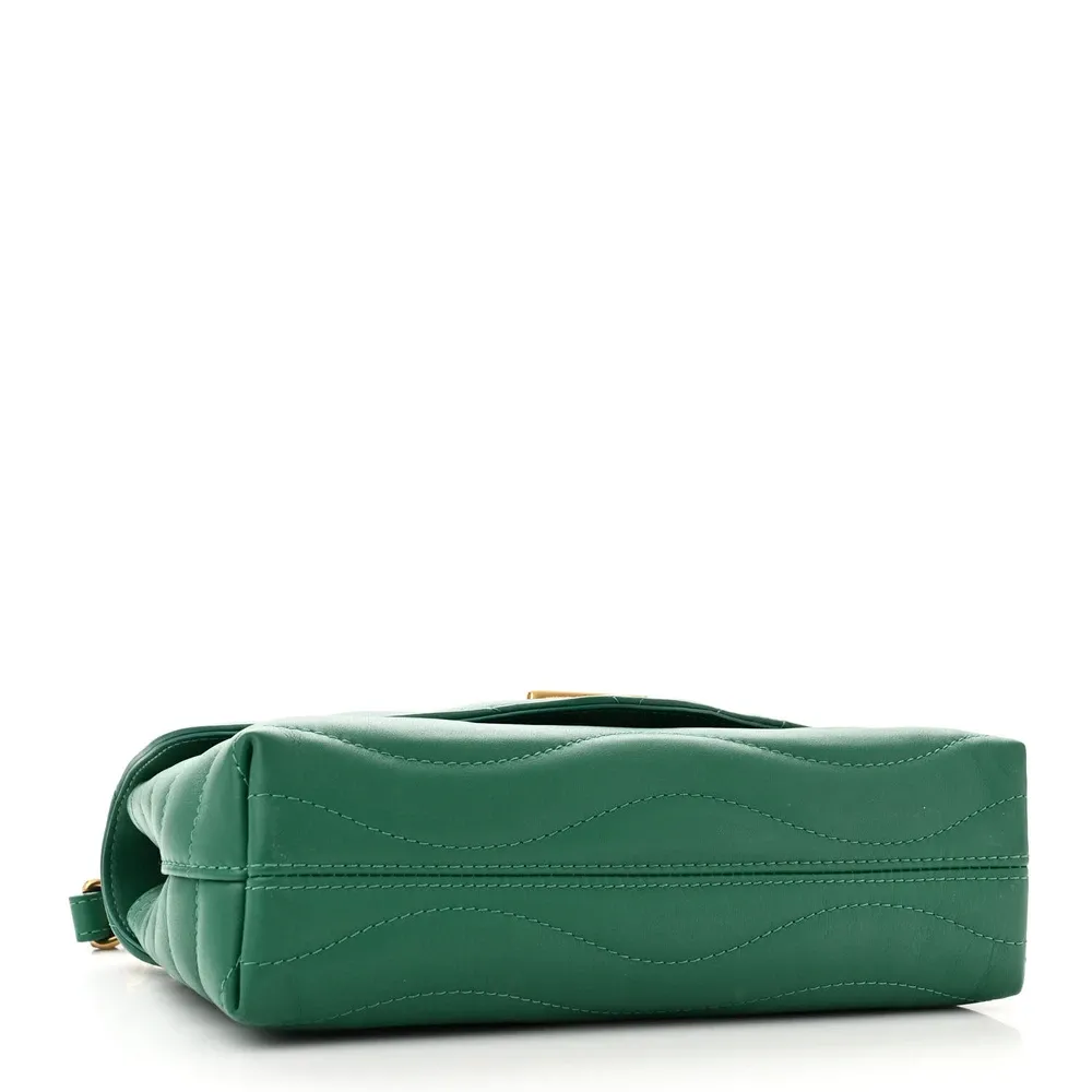 Superfake Louis Vuitton Emerald Leather Chain Bag - Image 7