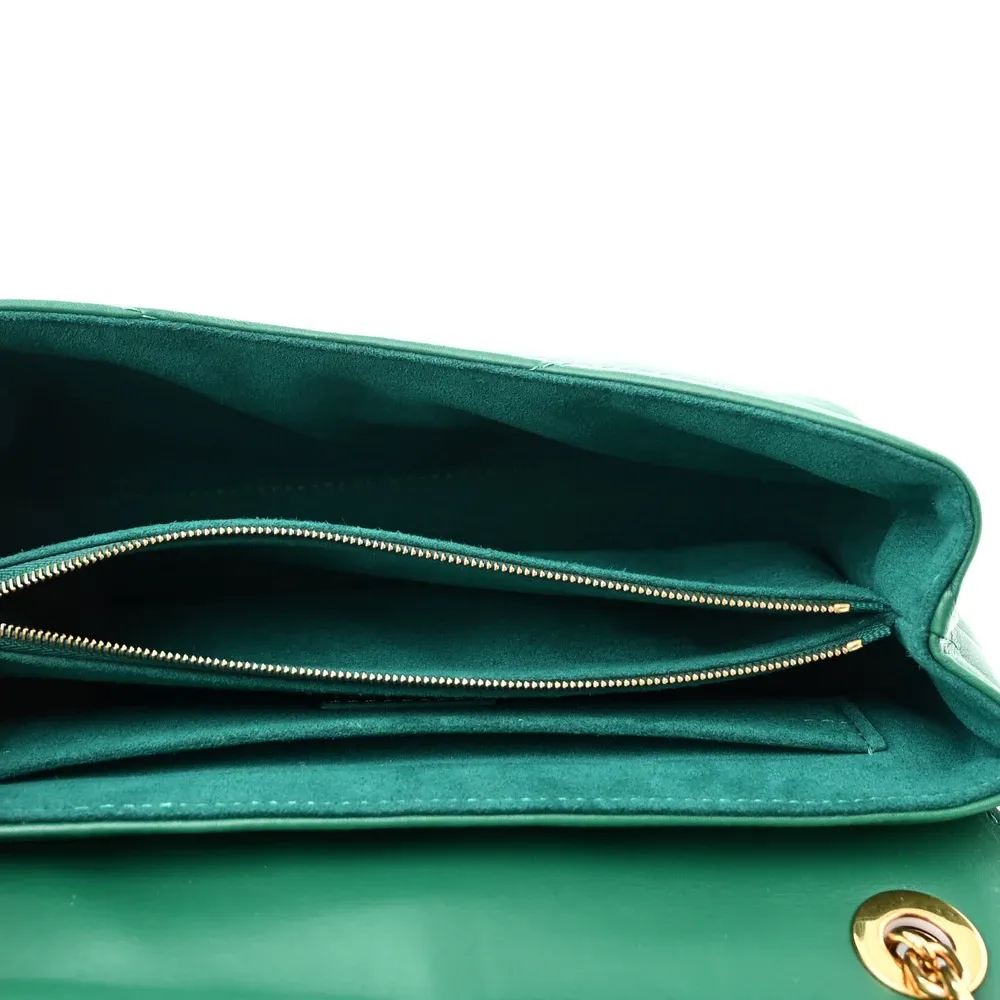 Superfake Louis Vuitton Emerald Leather Chain Bag - Image 6