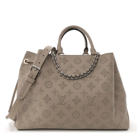 Replica Handbags – Louis Vuitton Galet Mahina Bella Tote With Silver Hardware
