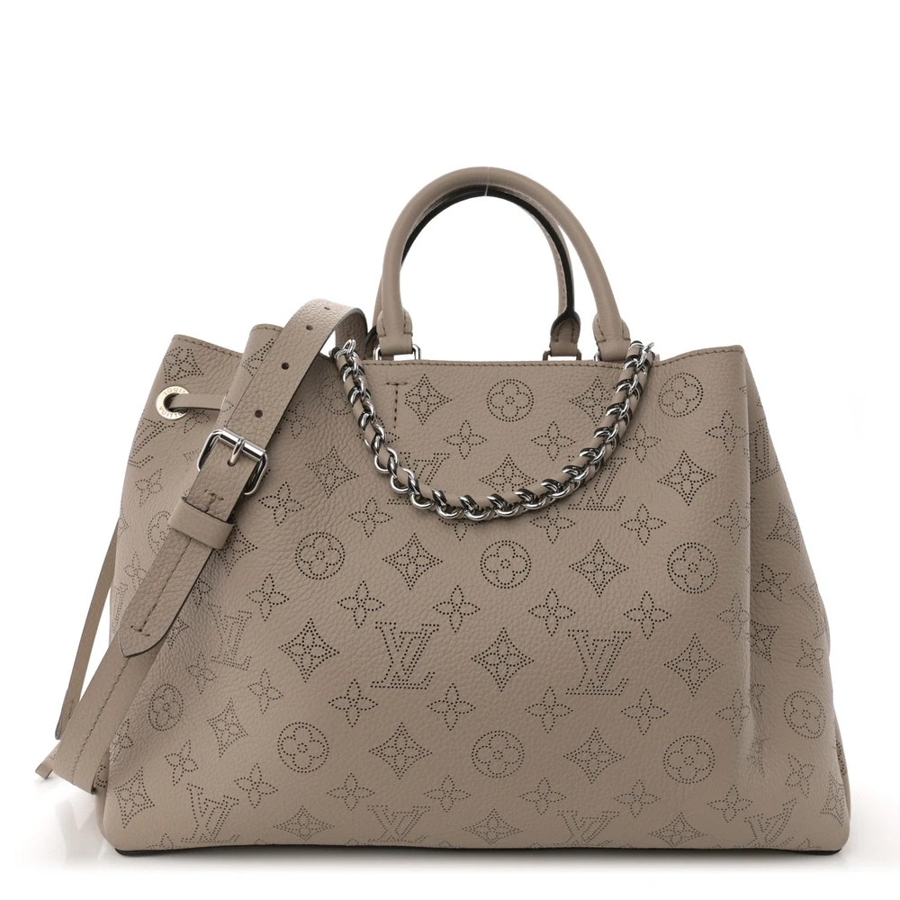 Replica Handbags – Louis Vuitton Galet Mahina Bella Tote With Silver Hardware