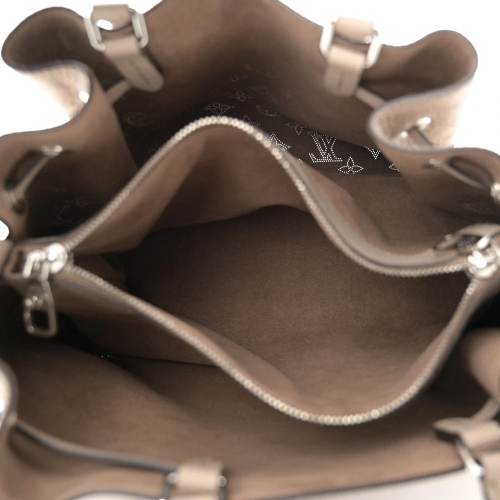 Replica Handbags – Louis Vuitton Galet Mahina Bella Tote With Silver Hardware - Image 5