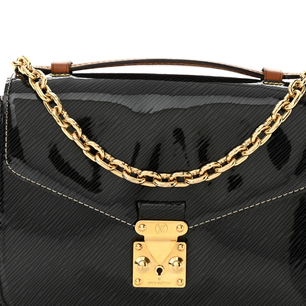 Louis Vuitton Marine Shiny Epi Leather & Reverse Monogram Canvas Mini Pochette Metis Gold Hardware Reps - Image 6
