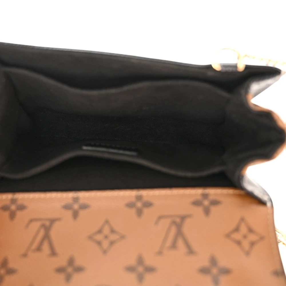 Louis Vuitton Marine Shiny Epi Leather & Reverse Monogram Canvas Mini Pochette Metis Gold Hardware Reps - Image 5