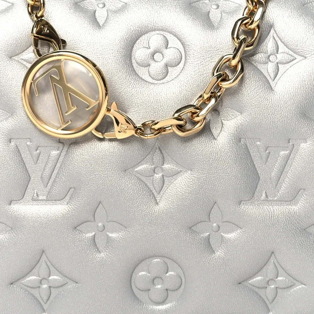 Replica Louis Vuitton Pochette with Gold Hardware - Image 7