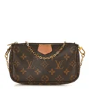 LV Monogram Canvas Multi Pochette Accessories Mini Pochette Gold Reps