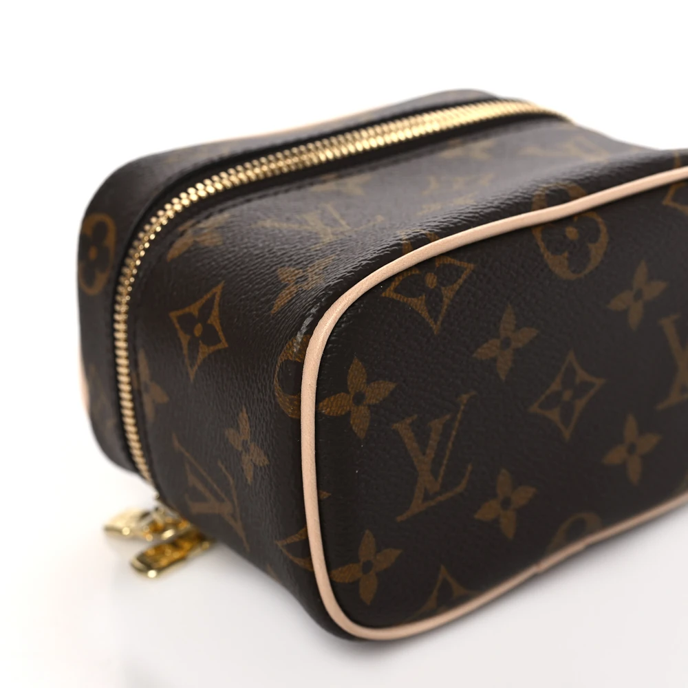 Superfake Louis Vuitton Monogram Nano Nice – Gold Hardware - Image 3