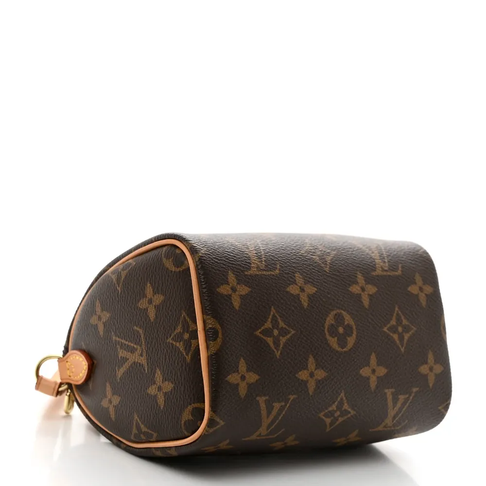 Replica Louis Vuitton Nano Speedy BB with Gold Hardware - Image 2