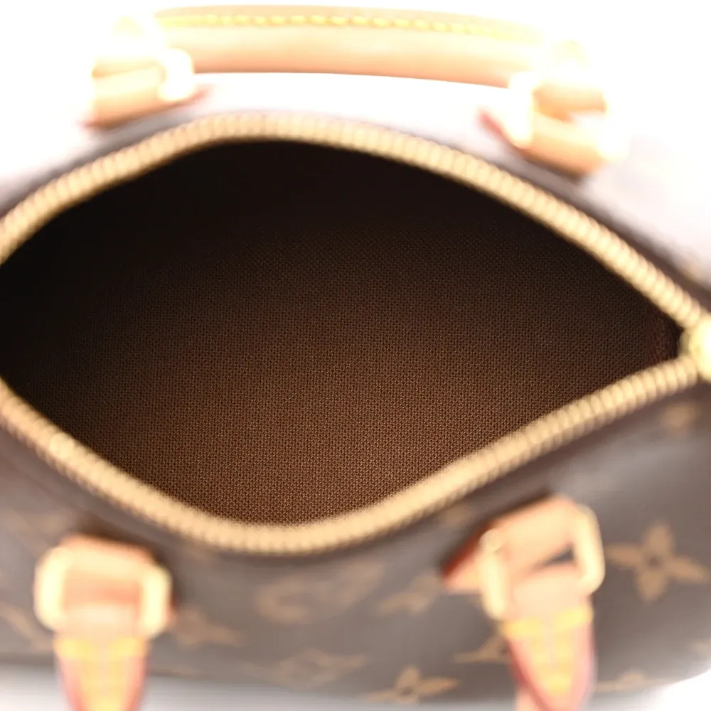 Replica Louis Vuitton Nano Speedy BB with Gold Hardware - Image 6