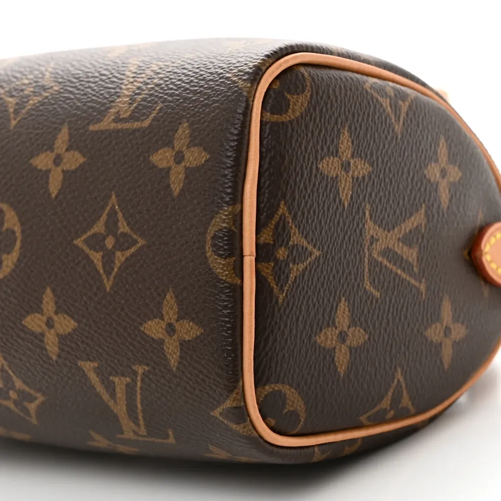Replica Louis Vuitton Nano Speedy BB with Gold Hardware - Image 5