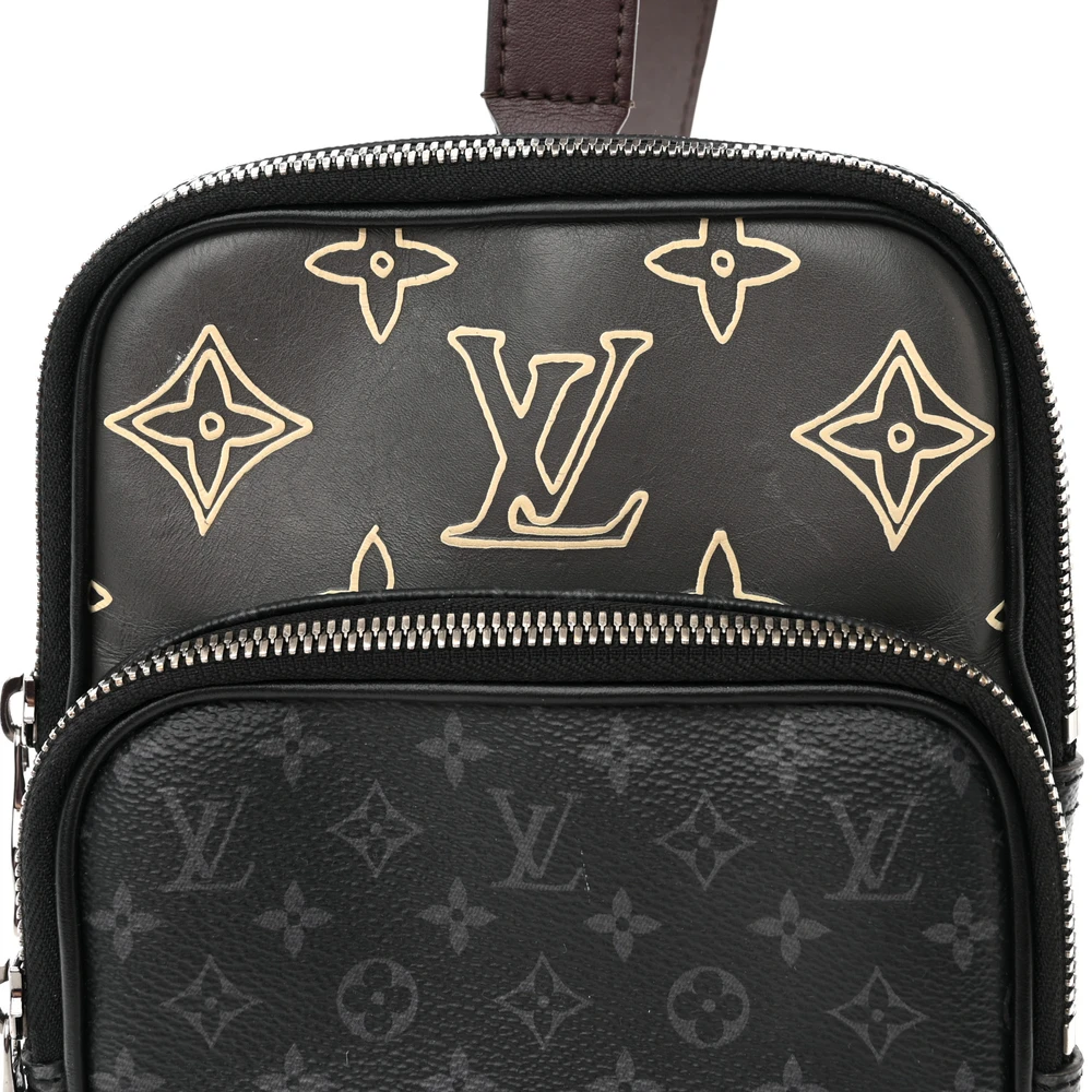 Louis Vuitton Monogram Eclipse Sling Bag Replica – Mirror Quality - Image 6