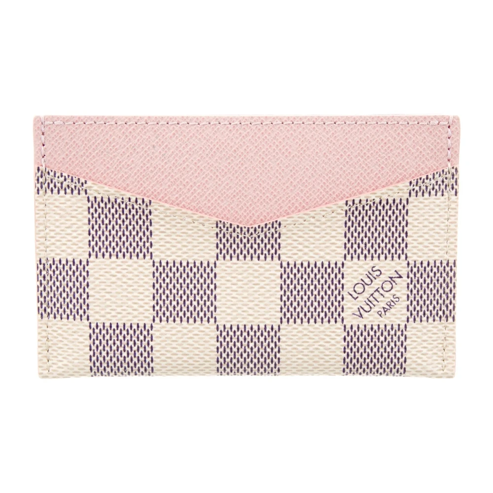 Replica Louis Vuitton Card Holder Neutrals Damier Azur Canvas - Image 2