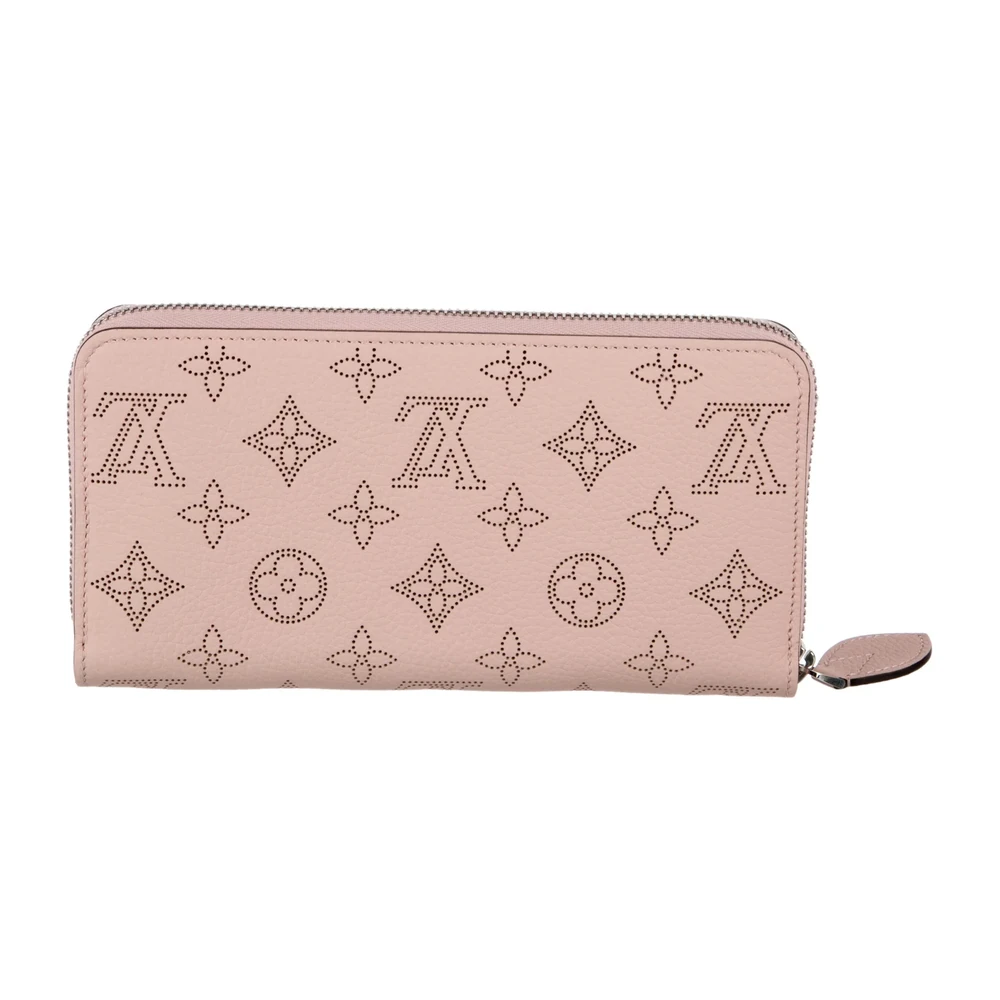 Top Grade Quality Louis Vuitton Pink Mahina Wallet with Silver Hardware