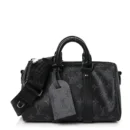 1:1 Quality Louis Vuitton Keepall Bandoulière 25 black and grey  handbag